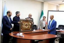 مراسم تكريم آقاي دكتر يونسيان و معارفه آقاي دكتر رضا اندام به عنوان  رئيس دانشكده تربيت بدني 